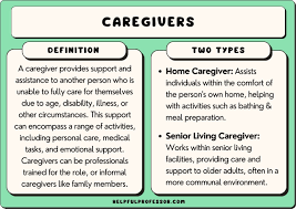 12 diffe types of caregivers and