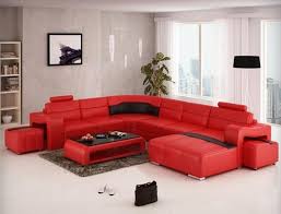 Chaise Integrated Leather Sectional