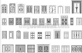 Large Doors Elevation Cad Blocks