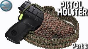 how to make a paracord pistol holster