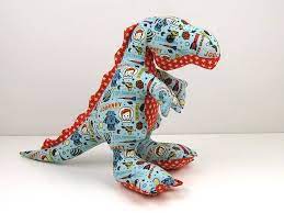 timmy t rex soft toy sewing pattern