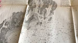 Maine Kennebec River Bath 1861 2 Civil War Nautical Chart Old Map