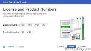 quickbooks can t enter license number