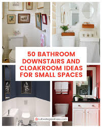 Install a small shelf above the toilet. 50 Bathroom Downstairs And Cloakroom Ideas For Small Spaces