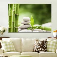 Zen Spa Stone Green Bamboo Canvas