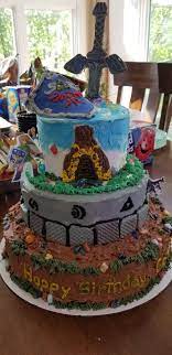 Some of the most striking food items in the game are made with an ingredient called monster extract. Zelda Breath Of The Wild Birthday Cake Zelda Cake Zelda Birthday Wild Birthday Party
