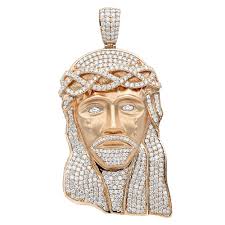 natural diamond pendant for men 18k gold