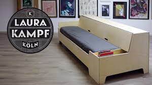 When you purchase a mattress pad, make sure you that it is specifically designed for a sofa bed so that you can fold it up and store it properly. Clever Diy Sofa Bed Folds Out In 6 Seconds Youtube