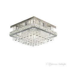 New Arrival Modern Dimmable Square Crystal Ceiling Chandelier Lighting Luxury Chrome Flush Mount Chandeliers Light For Bedroom Foyer Country Chandelier Wholesale Chandeliers From Forlight 332 87 Dhgate Com