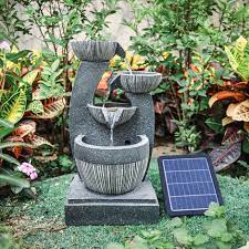 Solar Powered Water Feature Garden
