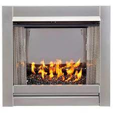 Stainless Outdoor Gas Fireplace Insert