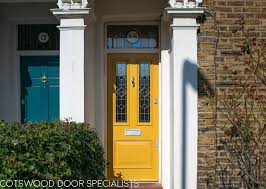 Yellow Victorian Front Door And Frame