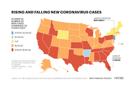 It is provided by the university of alabama geography department. Covid Cases In U S Map New Coronavirus Record Driven By Florida Texas California Arizona 13 Other States Fortune
