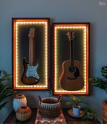 Lighted Guitar Display Frame