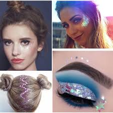 charming fairy disco eye makeup glitter