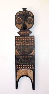 African Wall Decor Wooden Plank Masks