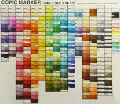 Copic Marker Color Chart The Enchanted Gallery Lightfast And