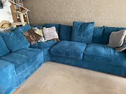 Due to their shape, corner sofas can provide the same seating space as straight sofas, without taking up as much room. Dfs Corner Sofa Bed Blue