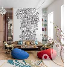 Doodle Flower Wall Decal Wall Decals