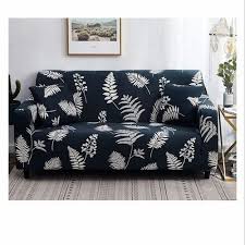 Blue Polycotton 3 Seater Sofa Cover At