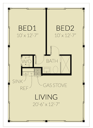 Tiny Glass Box House Plan 44178td