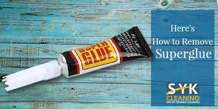 how to remove super glue syk cleaning