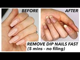 how to remove dip nails fast 5 mins
