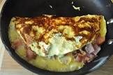 apple walnut and brie omelette for two