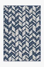 outdoor painted chevron navy rug ruggable