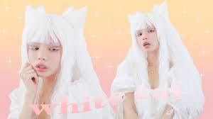 white cat halloween makeup tutorial