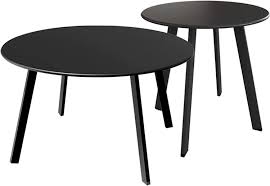 Round Steel Patio Coffee Table 2pc