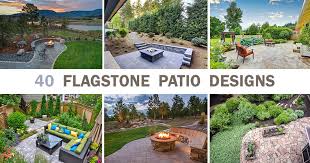 Flagstone Patio Designs 40 Photos