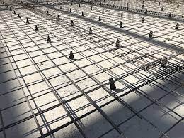 plastic rebar chairs in construction