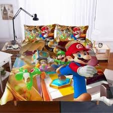 New Super Mario Bros Bedding Set Duvet