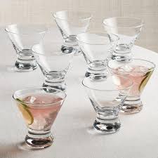 Boxed Cone Shaped Cocktail Glasses Set