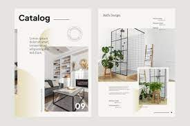 home magazine layout vectors