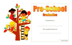 Preschool Graduation Certificate Template 4 Free Printable
