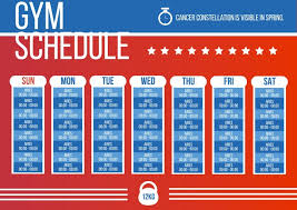 duotone stars gym workout schedule template