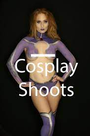 Nude body paint cosplay