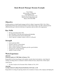 Example Resume Objective For Customer Service banking sample    