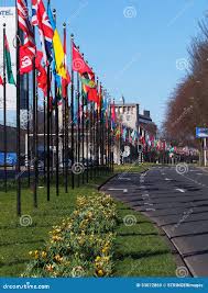 The Parade of Flags International District of the Hague Near the World  Forum. Editorial Stock Image - Image of conference, parade: 53072869