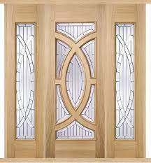 majestic oak double side panel door set