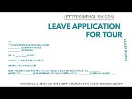how to write leave application in