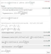 Linear Diffeial Equation Calculator