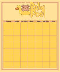 A template is similar to anything you'll be in a position to get. 7 Best Printable Baby Weight Pool Printablee Com