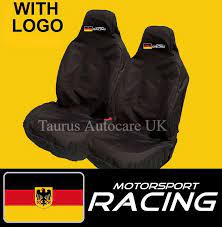 German Racing Logo Car Seat Covers X2