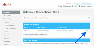 how to access xfinity wireless router