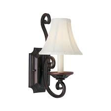 Manor Wall Sconce With Fabric Shade