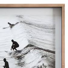 Ty Pennington Glass Framed Surfer Print