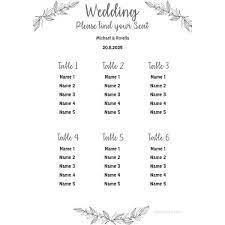 24 wedding seating charts templates